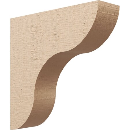 Ekena Millwork 6"W x 24"D x 24"H Thin Carmel Rough Cedar Woodgrain TimberThane Corbel, Primed Tan CORUR06X24X24CARRCPR